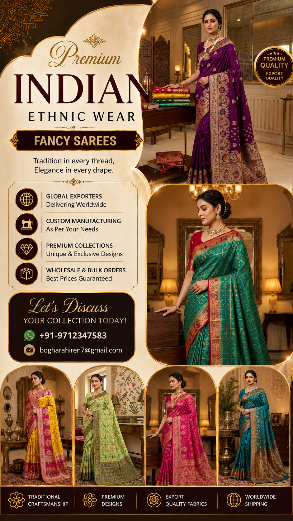 Premium Indian Ethnic Wear - Saree and Chaniya Choli